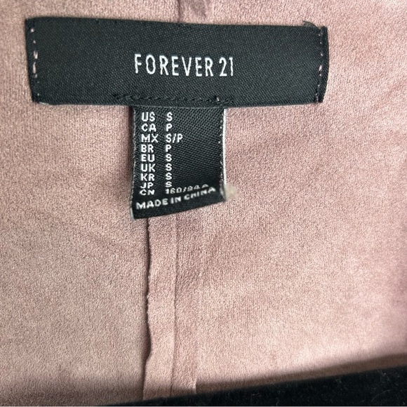 Blush waterfall suede blazer‎ size small - Picture 3 of 5